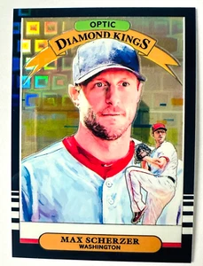 2019 Donruss Optic Max Scherzer BLUE Pandora Prizm Card SP #/99 Nationals! - Picture 1 of 3
