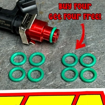 AEM Fuel Injector O-Rings For Honda B D H Series Engines | Comes with 4 Extra! - Image 1 of 4