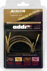 addi Click Nature Schnüre und Verbinder Set austauschbare Stricknadel Kabel - Bild 1 von 1
