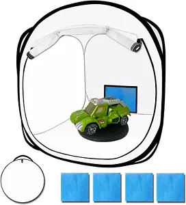 Pop up Paint Booth 17X17X17 Inch Portable Airbrush Spray Tent with Mesh Door and - Picture 1 of 12
