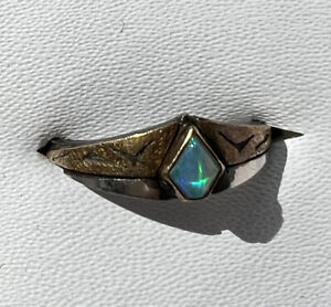Opal ring silber 925 Mit Vergoldung￼