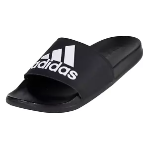 Adidas CG3425 Adilette Sandalo Comfort Slide -- Taglie da uomo -- Nero/Bianco - Foto 1 di 3
