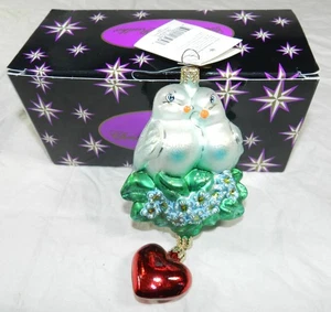 Lot #9 - Christopher Radko Lovey Doveys Ornament in box w/ tag - Picture 1 of 4
