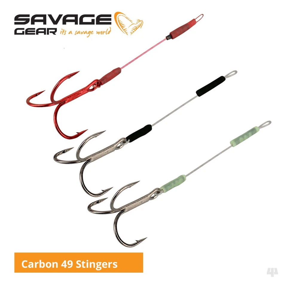 Savage Gear Carbon 49 Stingers - Pike Perch Zander Bass Predator Lure Fishing - Image 1 of 1