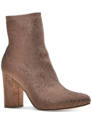 WILD PAIR Botines Mujer Marrón Elastizados Baybe Punta Tacón Bloque 6.5 M Foto 1 de 4