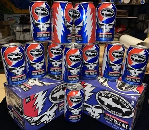 12 Dosen Dosen und Etui Grateful Dead Juicy Pale Ale Dogfish Head Beer Jerry Garcia - Bild 1 von 1