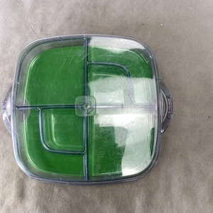 PAMPERED CHEF 6 Piece Set Cool & Serve Square Tray #2292  Eggs Chips Party Dish - Picture 1 of 8