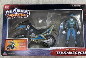 Power Rangers Ninja Storm Blue Wind Tsunami Cycle Blue Wind IOB - ohne Blaster - Bild 1 von 15