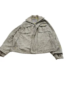 Timberland Coat Green Khahi Mens Size Large Zip Up Bomber Jacket 24" Pit to Pit - Picture 1 of 6