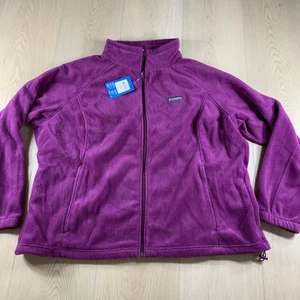 NWT! Columbia Women's Benton Springs Full Zip Fleece Jacket Sz 3X - Picture 1 of 5