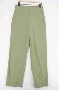 Pantalón ancho de tiro alto Athleta Brooklyn Heights para mujer 4/P verde - Imagen 1 de 13