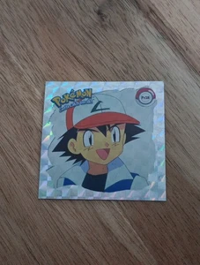 Vintage 1999 Pokemon Artbox Sticker Ash Pr28. Series 1 Silver Prizm Holographic - Picture 1 of 3