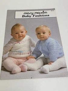 Mary Maxim Baby Fashions Knitting & Crochet Patterns MM105 - Picture 1 of 12