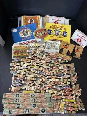 Venta al por mayor ¡Lote de bandas de etiquetas de cigarros NOS! 10 libras (lote #1) Foto 1 de 4