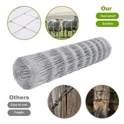 Welded Wire Fence 4 ft. x 164 ft. with Mesh for Garden Livestock Farm Animals - Image 1 of 4