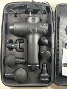 EM003 Deep Tissue Massage Gun Set w/ 6 Heads & Case Percussion Muscle Massager - Picture 1 of 3