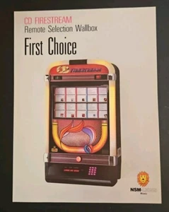 NSM CD Firestream Wallbox 1989/1990 Jukebox Promotional Flyer Brochure Adver. - Picture 1 of 8
