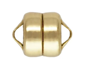 5.5mm Clasp, Gold Filled Magnetic Clasp, Magnetic Clasp, 1 or 5pc Sets, Gold Fil - Picture 1 of 1