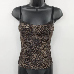 Zara Cami Babydoll Top Women Leopard Print Y2K Coquette Festival Casual Romantic - Picture 1 of 11