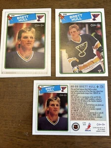 2 KARTEN SET - BRETT HULL 1992/93 O-Pee-Chee 25th Anniversary RETRO & LOST PHOTO! - Bild 1 von 1
