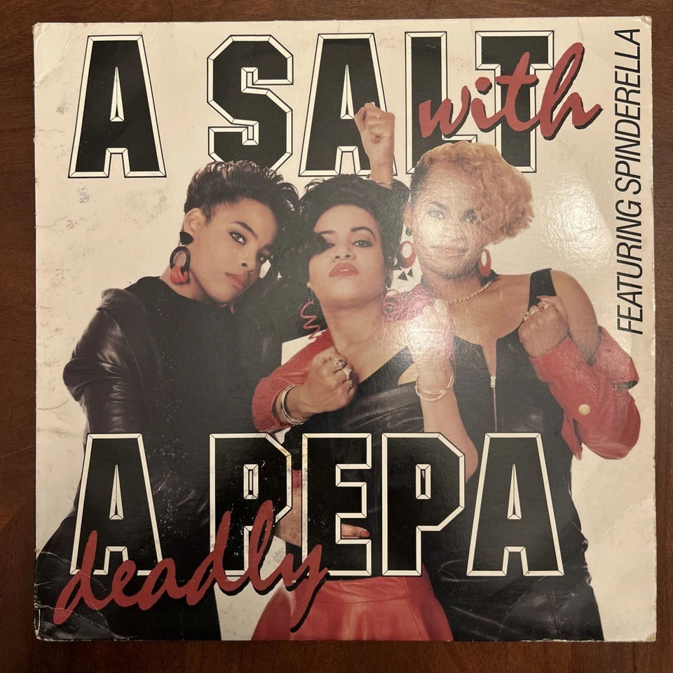 SALT-N-PEPA A Salt With A Deadly Pepa Hip-Hop Rap Vintage 1988 Vinyl Record Foto 1 de 4