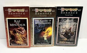 DRAGONLANCE Heroes II Trilogy 1990 All 1st Edition, 1st Printing Vol 1-3 PB - Picture 1 of 11