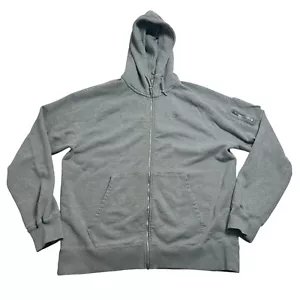Nike Sportswear Hoodie Jumper Mens XL Grey Full Zip Pockets Skater Embroidered - Picture 1 of 9