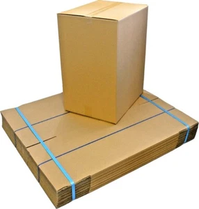 20 x Tea Chest Cardboard Boxes DOUBLE WALL Packing Carton Box - High quality - Picture 1 of 5