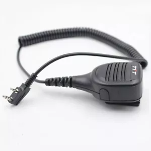 PTT Speaker Microphone For TYT MD-UV380 Baofeng UV 5R Kenwood Two Way Radios - Picture 1 of 7