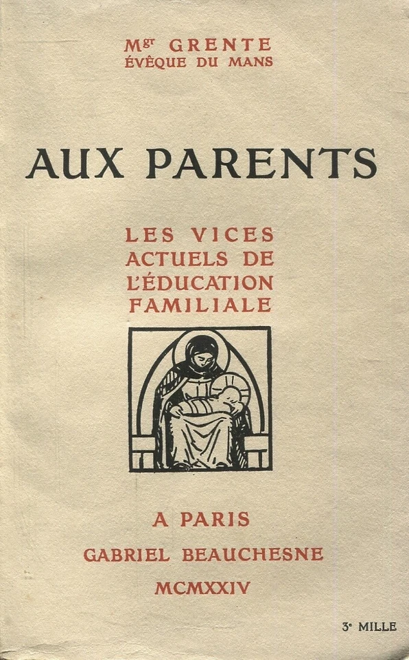 Mgr Grente - Aux parents - Photo 1/1