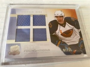 2009-10 Upper Deck The Cup Rookie Foundations Jersey EVANDER KANE RC 7/25