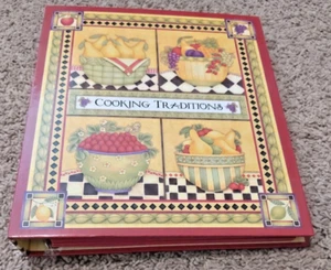 DEBBIE MUMM COOKING TRADITIONS RECIPE BOOK  LOOSE LEAF WITH NOTE PAPER - Picture 1 of 6