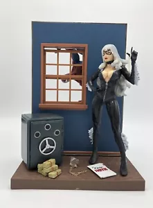 Marvel Select BLACK CAT SPIDERMAN Toy Diorama 6" Inch Action Figure - Picture 1 of 9