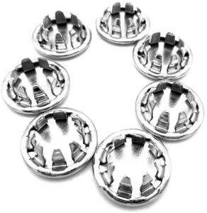 Tapa de ajuste de orificio de 7/16" redonda enchapada en níquel tapa de acero enchufe para orificio de 7/16" para todo tipo de clima - Imagen 1 de 12