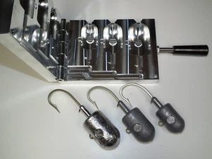 Saltwater Bullet Jig with eyes 16, 24, 32oz mold CNC Aluminum - Picture 1 of 6