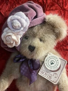 Boyds Teddybär lila Marla Daubery #918200 verbunden mit Etikett 9,5 Zoll - Bild 1 von 5