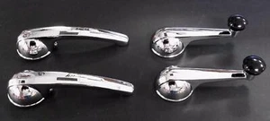 1947-1966 CHEVROLET GMC PICK-UP TRUCK INTERIOR DOOR HANDLE WINDOW CRANK SET NICE - Foto 1 di 1