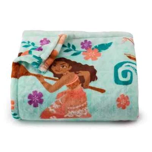 The Big One Disney Princess Moana Plush Fleece Throw Blanket 5x6 feet - Picture 1 of 1