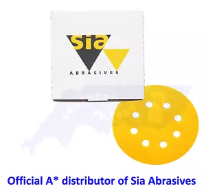 Sia 125 mm Schleifscheibe 8 Loch gestützt 40g-400g - Haken und Schlaufe / Sonderangebot - Bild 1 von 4