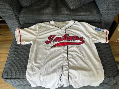 Cleveland Indians Guardians Larry Doby Adult XL Promo MLB Baseball Jersey Cover