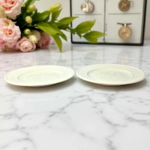 2 Edme Wedgwood Desert Plates Etruria And Barlaston 7.25" Ivory - Picture 1 of 10