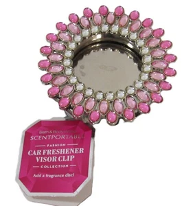Bath & Body Works Scentportable Car Freshener Visor Clip Rhinestone Vintage - Picture 1 of 5