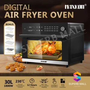 Maxkon 30L Large Oil Free Air Fryer Oven Cooker 1800W Dual Cook Function 18-In-1 - Picture 1 of 12