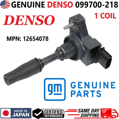Bobina de ignição OEM DENSO para 2013-2021 Buick Chevrolet Cadillac GMC, 099700-218 - Imagem 1 de 4