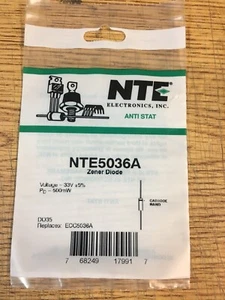 NTE5036A - Zener Diode 33V 1/2W - Picture 1 of 1