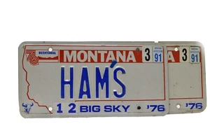 Montana Nummernschild Bicentennial HAM'S - Paar  - Bild 1 von 5