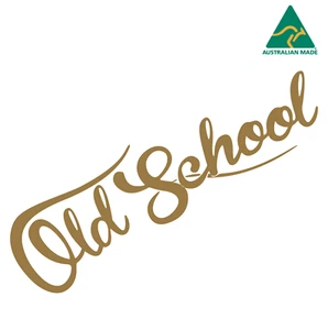 OLD SCHOOL Vinyl Classic Car Motorcycle Vinyl Decal Sticker JDM 19 cm x 5.5 cm - Picture 1 of 16