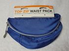 New Travelon Unisex Top Zip Waist Pack Royal Blue 9" NWT