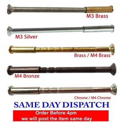 Male To Female Door Handle Screws Connecting Screw for Handles Fixings M3 M4  - Image 1 of 4