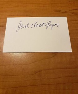 JOSE ROJAS - BOXER - AUTOGRAPH SIGNED - INDEX CARD -AUTHENTIC - A1712